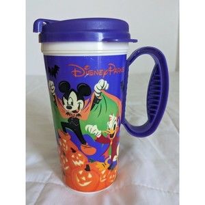 Disney Parks Happy Halloween Mug 2018 Vampire Mickey Travel Tumbler with Lid